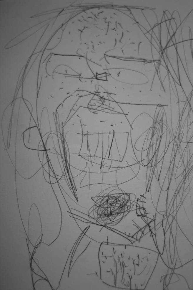 My son's childhood drawing of me.