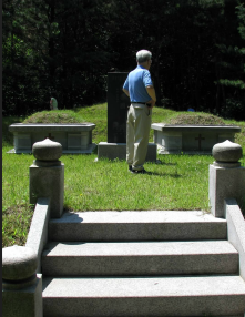 Visiting family graves